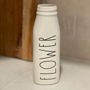 Rae Dunn FLOWER milk bottle vase